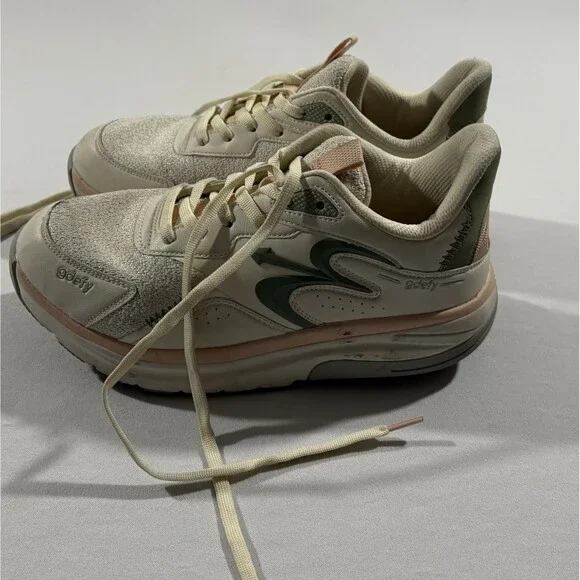 GDEFY Gravity Defyer Energiya Beige Pink Green Gym Athletic Shoes Womens Sz 9 - Picture 6 of 9